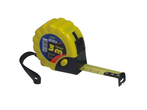 Dedra Roll-up målebånd med lås og krok 2m/16mm - M285