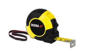 Dedra Tape measure 19mm/5m with rubber housing - M575