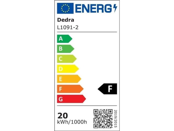 Dedra SLIM 20W seinävalaisin SMD LED liiketunnistimella, IP44