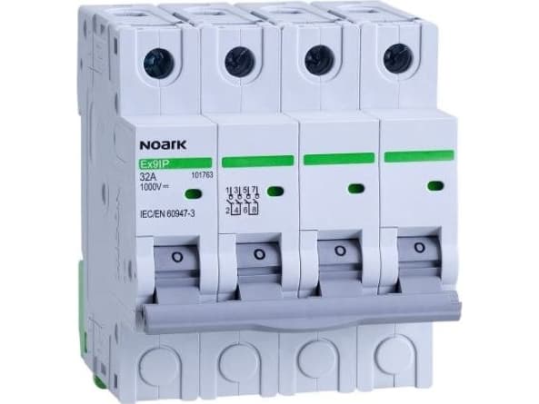 Noark Ex9IP 4P 16A kytkentäkoskettimet 101762