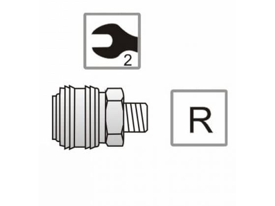 Pansam Quick Coupler 1/2 "1/4" (A535404)