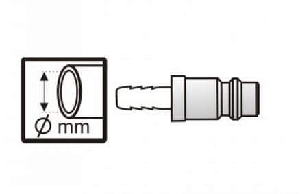 Pansam 1/4 "6mm connection (A535405)