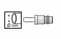 Miniatyrbilde 3 av 4: Pansam 1/4 "10mm connection (A535407)