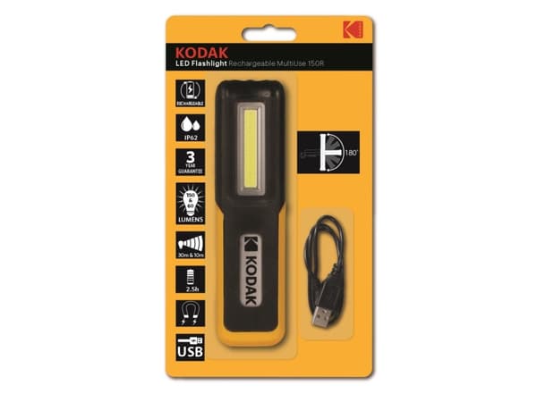 Kodak Led Workshop taskulamppu Usb lataus 30m