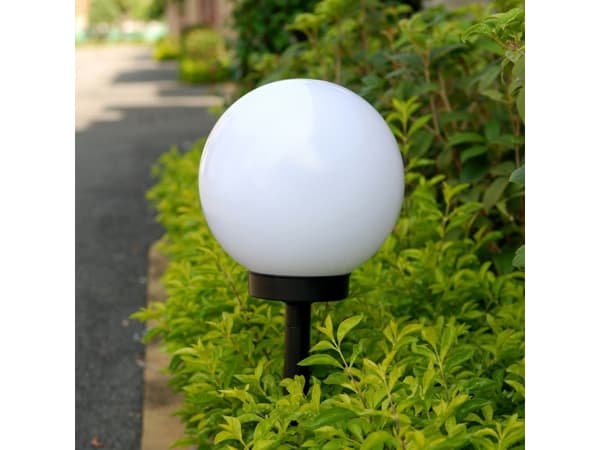 Grønnblå LED solenergi ball hagelampe GB123 hvit