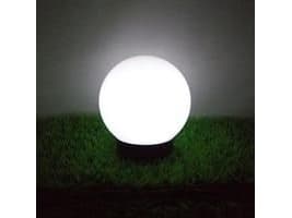 Grønnblå LED solenergi ball hagelampe GB123 hvit