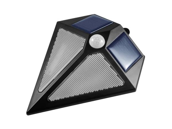 Maclean MCE168, Vegglys, Sort, Blå, IP65, Overflatebehandlet, Translucent, Bevegelse sensor, Skumringssensor