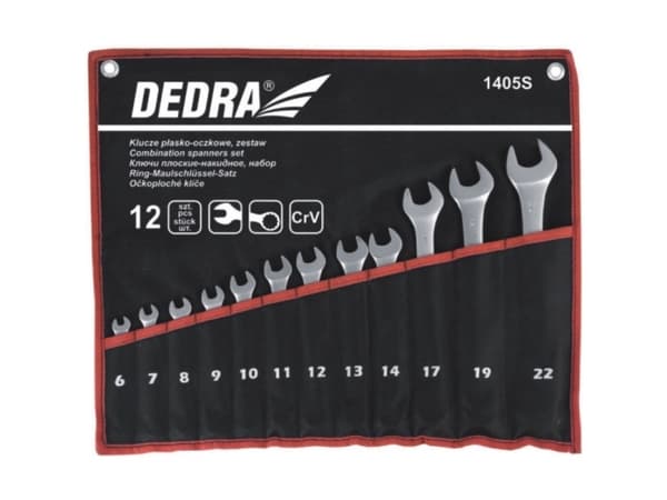 Dedra skiftnycklar 6-22mm 12st (1405S)