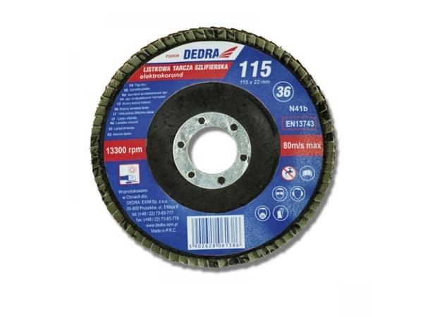 Dedra Lamellihiontakiekko 125x22mm rakeisuus 80 - F21080 - F21080