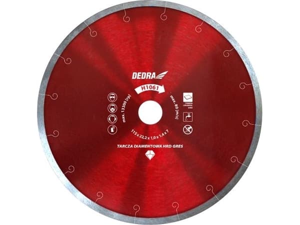 Dedra HRD GRES superohut kiekko kovalle keramiikalle 180x25.4mm (H1064E)