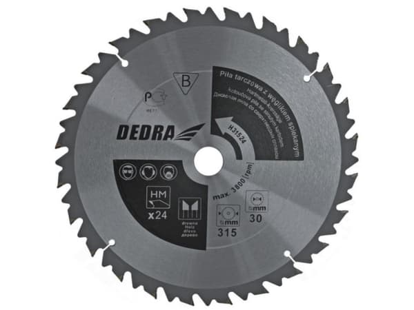 Dedra Circular saw 450x30mm 36z. with carbide inserts and stroke limiter - HL45036