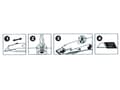 Miniatyrbild 2 av 2: Dedra Knife with a trapezoidal blade, metal handle - M9018