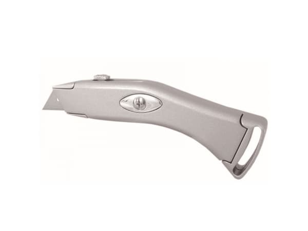 Dedra Knife with a trapezoidal blade, metal handle - M9018