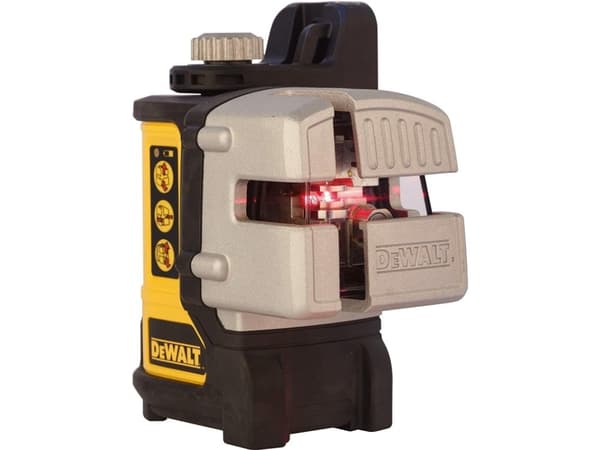 DeWALT DW089K-XJ, 15 m, 0,6 mm/m, 4°, Vaaka/Pysty, Punainen, Linjalaser