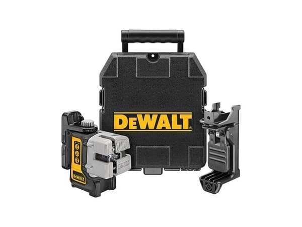 DeWALT DW089K-XJ, 15 m, 0,6 mm/m, 4°, Vaaka/Pysty, Punainen, Linjalaser