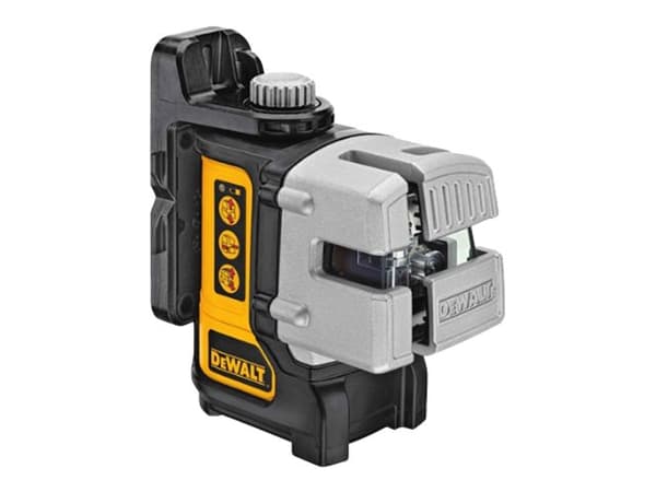 DeWALT DW089K-XJ, 15 m, 0,6 mm/m, 4°, Vaaka/Pysty, Punainen, Linjalaser musta, Harmaa, Keltainen