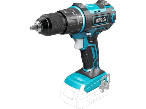Dedra 13mm drill/driver with 18V battery hammer function (DED7042)