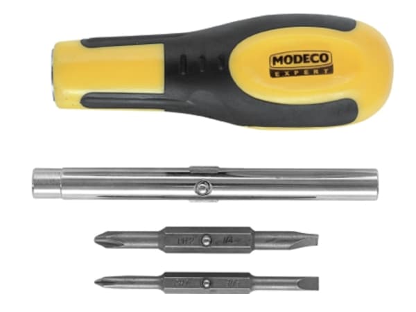 Modeco Screwdriver with replaceable blades PH HEX Slotted FRENDLY GRIP - MN-10-105