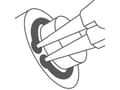 Miniatyrbilde 2 av 3: Modeco Straight tang for utvendige Seeger ringer 150mm - MN-20-706