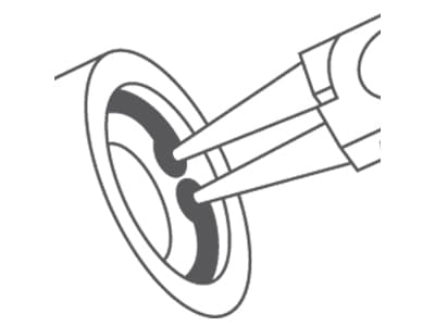 Modeco rak tång för Seeger-ringar 150mm - MN-20-726