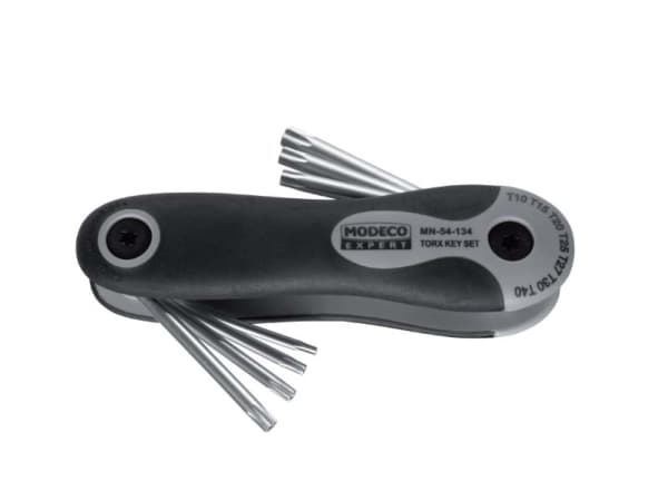 Modeco Torx L-nøkler, multifunksjonelle, T10-T40, 7 stk. (MN-54-134)