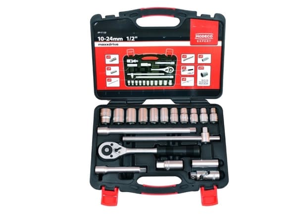 Modeco Socket wrench set 1/2 "18pcs (MN-57-318)