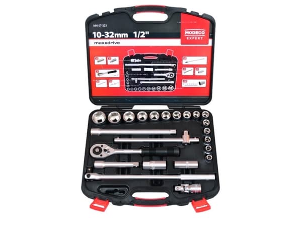 Modeco Socket Wrench Set 1/2 "23pcs (MN-57-323)