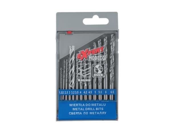 Wiertło Modeco do metalu HSS walcowe 1,5 2 4,5 4 5,5 5 3 2,5 3,5 4,2 6 3,2 6,5 mm (MN-60-906)