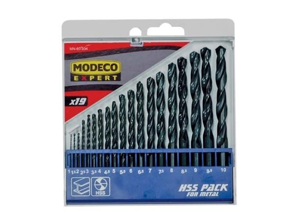 Wiertło Modeco do metalu HSS walcowe 1,5 2 7 4,5 4 5,5 5 1 3 2,5 3,5 6 10 6,5 7,5 8 8,5 9 9,5mm (MN-60-934)