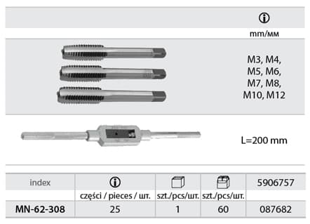 Modeco kraner med vrider 25 stk. (MN-62-308)