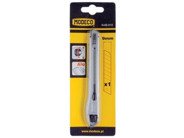 Modeco 9mm 12 st metallknivar med brutet blad - MN-63-013