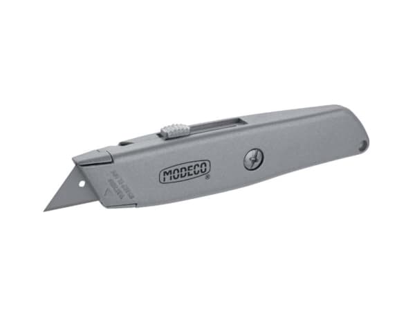 Modeco Knife with interchangeable trapezoidal blades 19x50mm, aluminum - MN-63-032
