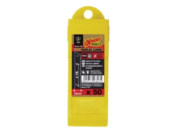 Modeco Broken blader 18mm GOLD LINE 50stk. - MN-63-126