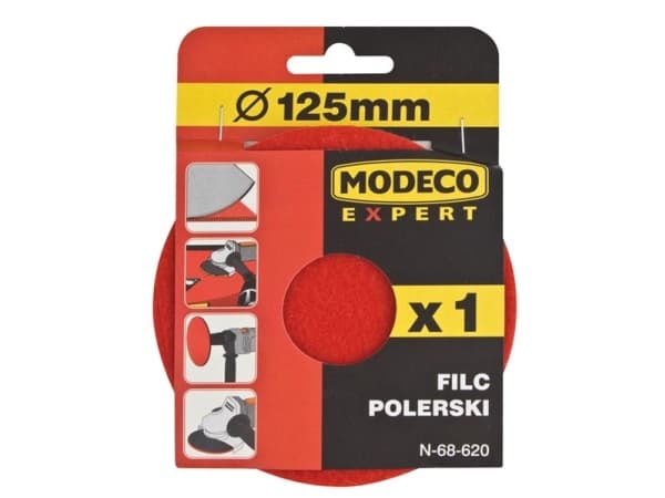 Modeco polerskiva av filt 125 mm MN-68-620