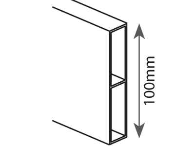 Modeco Masonry lapp med 2 øyne 200cm (MN-71-120)