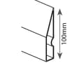 Miniatyrbild 3 av 3: Modeco Trapezoidal anodic HOME plastering batten 100cm - MN-71-310