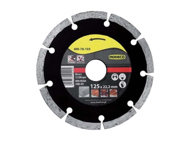 Modeco Segmented diamond grinding wheel SATURN 125mm - MN-78-103