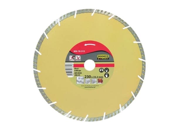 Modeco diamantsegmenterad slipskiva TURBO 180mm - MN-78-314