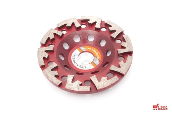 Modeco Diamantslipeskive for betongsliping 125x22,23mm - MN-78-412