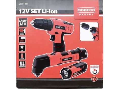 Modeco 6-delt elektroverktøysett (MN-91-501)