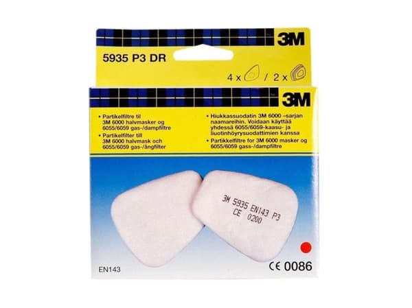 3M Støvfilter+Brace P3/501 2Stk