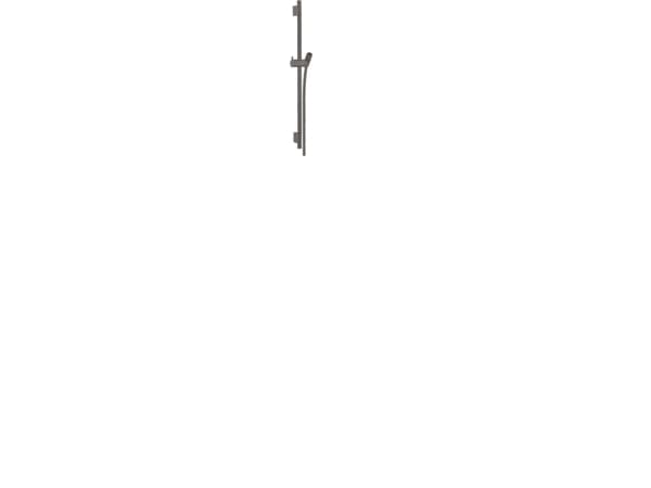 HG Unica'S Puro skyvestang - 65 cm med dusjslange 160 cm, Børstet sort krom