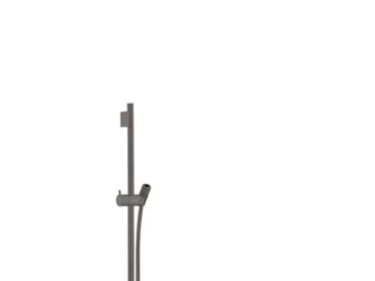 HG Unica'S Puro skyvestang - 65 cm med dusjslange 160 cm, Børstet sort krom