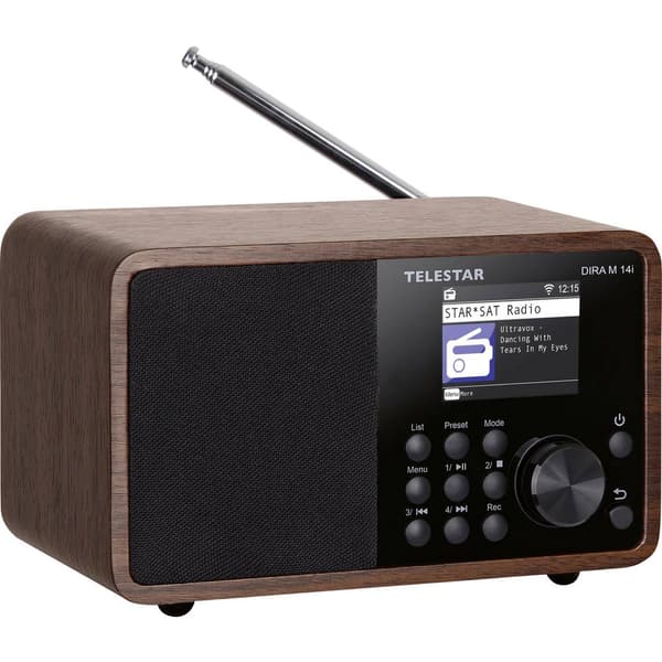 Internet-bordsradio Telestar DIRA M 14i Internet, DAB+, FM Inspelningsfunktion, DLNA-kompatibel, inkl. fjärrkontroll, V