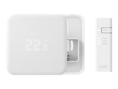 tado° Wired Smart Thermostat - V3+ - Starter Kit - termostat - kablet - 868 MHz - matt hvit