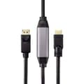 Miniatyrbild 3 av 4: Renkforce DisplayPort / HDMI Adapterkabel DisplayPort-kontakt, HDMI-A-kontakt 7.50 m Svart RF-4581868 DisplayPort-kabel