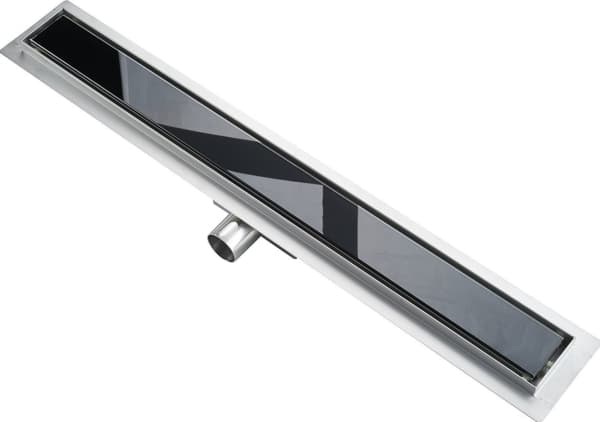 Hydroland HYDROLAND LINEÆR DRENERING SLEEK 600 sort GLASS // OD.H.SLEEK-600-sort