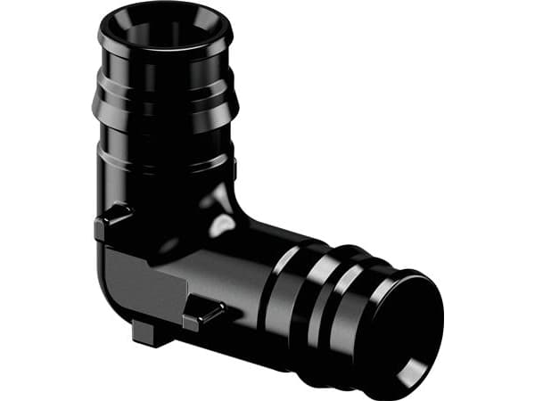 Uponor Q&E vinkel 90° PPSU sort 16 mm