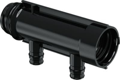 Uponor PPM fordeler Q&E 2x16 - 1 c/c 50 mm. husk ringe, 2 x vvs nr. 045338216