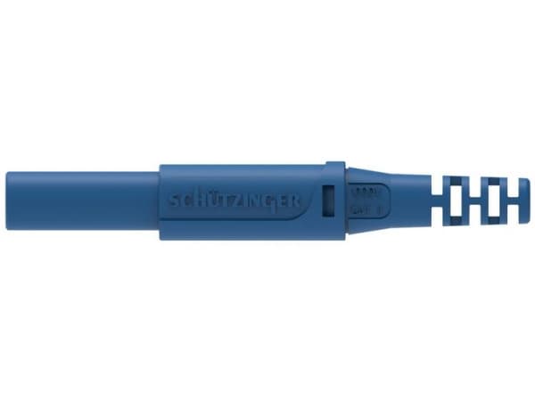 Schützinger DI SFK 30 S Au / OK / BL Sikkerhedsfjederstik Blå 1 stk